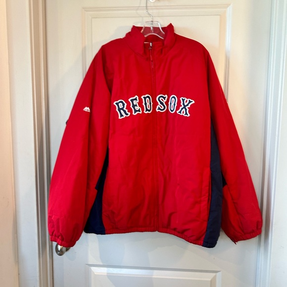 Majestic Authentic MLB Red Sox Therma Base Fleece Lined Full Zip Jacket, SZ 2XL - Picture 9 of 9